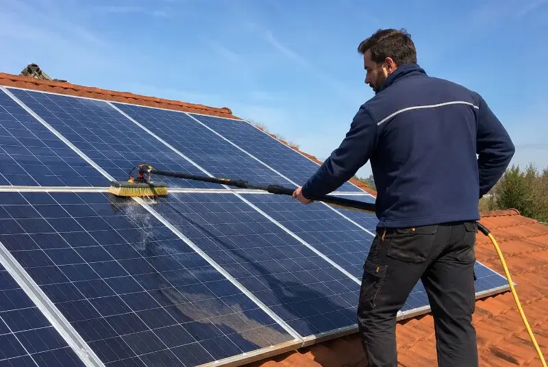 Nettoyage et entretien de panneaux solaires à Lacq
